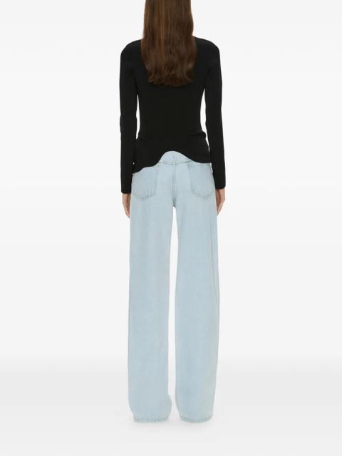 Christopher Esber Maparadita long asymmetric top - Black