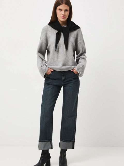 Medicine jeansy bawełniane damskie kolor szary - zdjęcie produktu nr 1