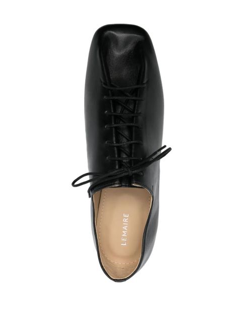 LEMAIRE Souris square-toe brogues - Black
