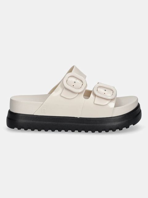 Melissa klapki COZY PLATFORM damskie kolor beżowy na platformie M 36158