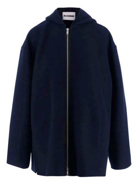 Jil Sander hooded wool jacket - Black - zdjęcie produktu nr 1