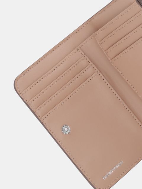 Emporio Armani portfel damski kolor brązowy EW000369 AF11953 - zdjęcie produktu nr 2