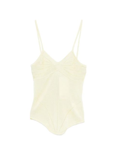 Paris Georgia Amelia stitched tank top - Yellow - zdjęcie produktu nr 1