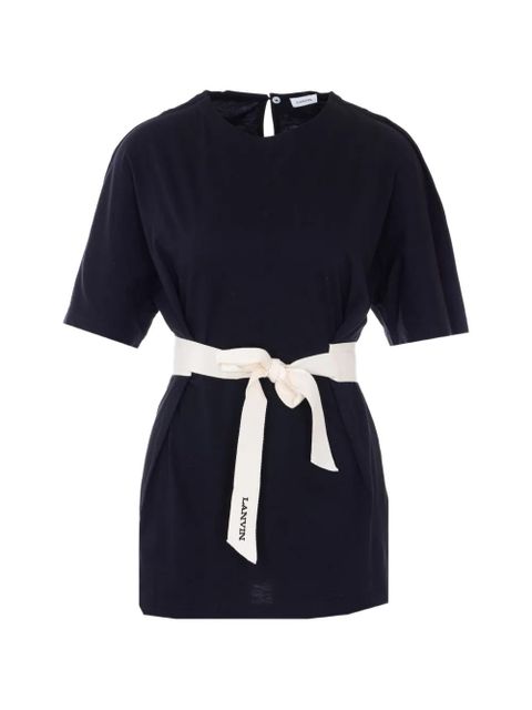 Lanvin button lace detail T-shirt - Blue - zdjęcie produktu nr 1