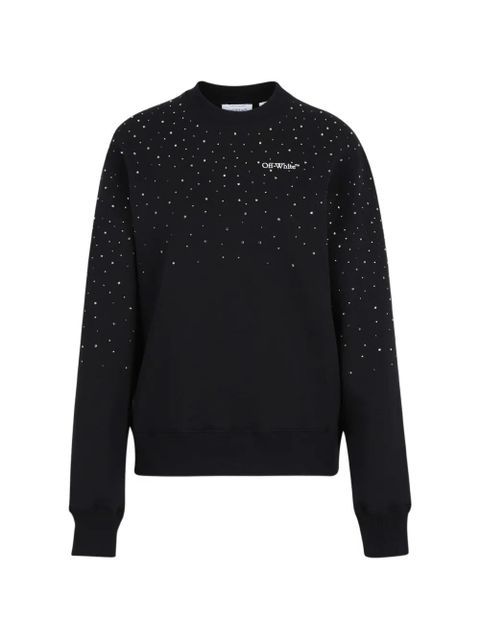 Off-White embellished round-neck sweatshirt - Black - zdjęcie produktu nr 1
