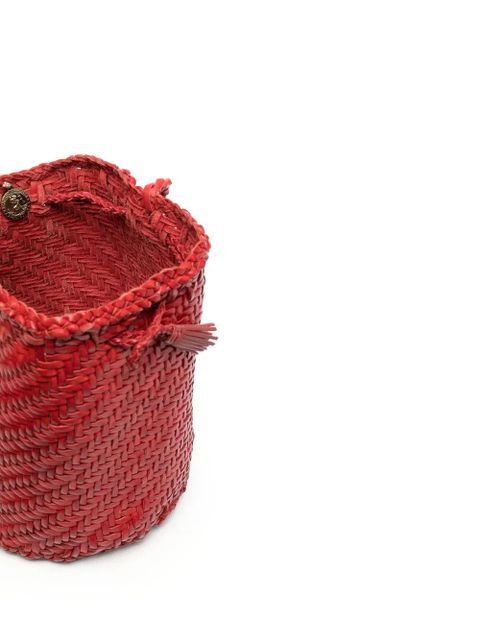 DRAGON DIFFUSION Pompom Double Jump bucket bag - Red