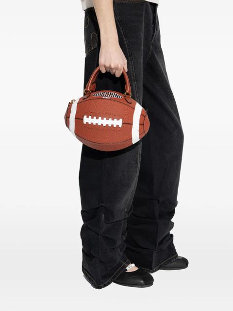 Moschino football top handle tote bag - Brown - zdjęcie produktu nr 2