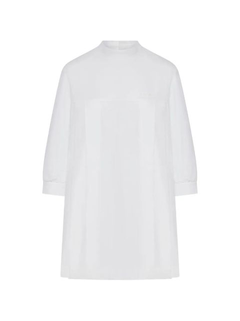 Miu Miu oversized high-neck cotton blouse - White - zdjęcie produktu nr 1