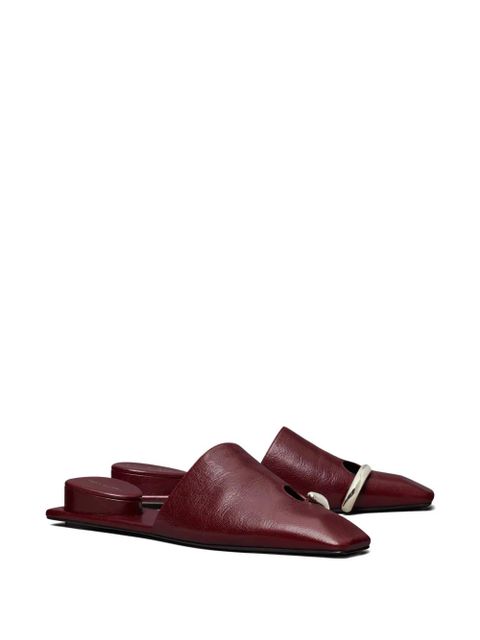 Tory Burch pierced mules - Red
