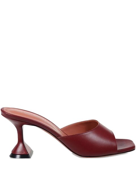 Amina Muaddi 70mm Lupita square-toe sandals - Brown