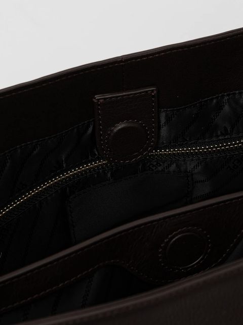 Patrizia Pepe torebka skórzana kolor brązowy 2B0150 L162