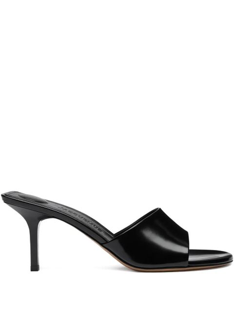 Jacquemus 70mm leather open-toe mules - Black - zdjęcie produktu nr 1