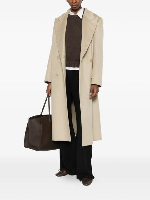 The Row Hariet double-breasted coat - Neutrals