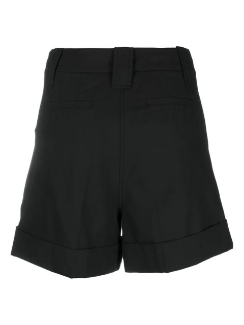 GANNI Drapey high-waisted shorts - Black - zdjęcie produktu nr 2