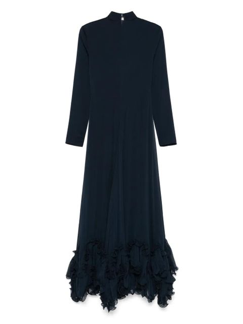 ROTATE BIRGER CHRISTENSEN ruffled chiffon maxi dress - Blue