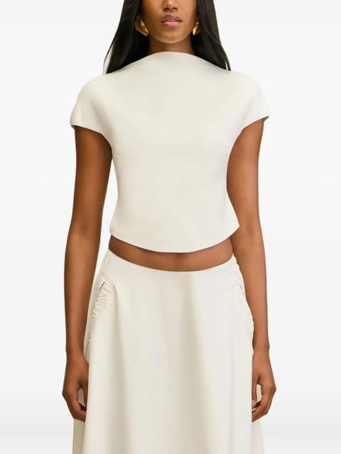 Cult Gaia Virginiana cropped T-shirt - White - zdjęcie produktu nr 1