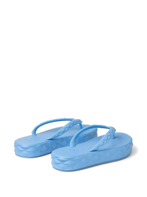Jimmy Choo Diamond platform flip-flops - Blue