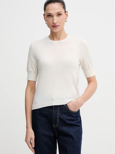 United Colors of Benetton sweter damski kolor beżowy lekki 1002D10D2 - zdjęcie produktu nr 1