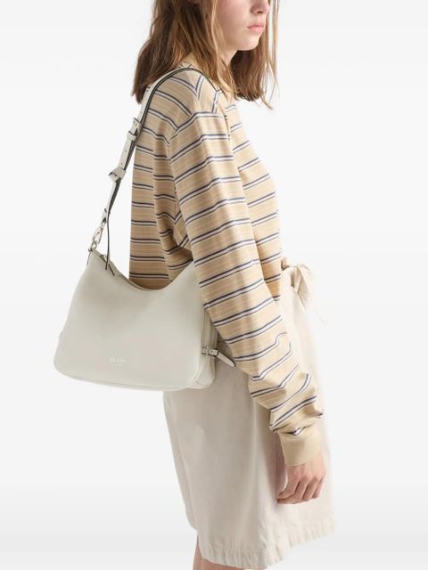 Prada Fold medium leather bag - White - zdjęcie produktu nr 2