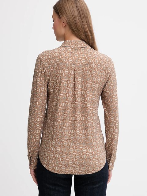 Lauren Ralph Lauren koszula damska kolor beżowy regular z kołnierzykiem klasycznym 200980178 - zdjęcie produktu nr 2