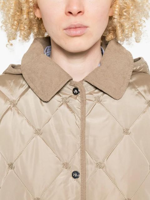 Lauren Ralph Lauren quilted hooded coat - Neutrals