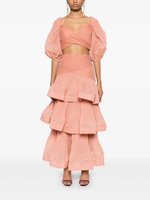 ZIMMERMANN pleated blouse - Orange