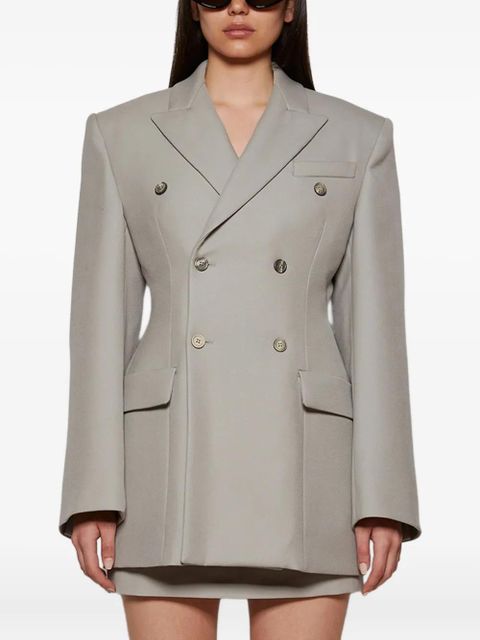 WARDROBE.NYC Contour double-breasted blazer - Grey - zdjęcie produktu nr 2