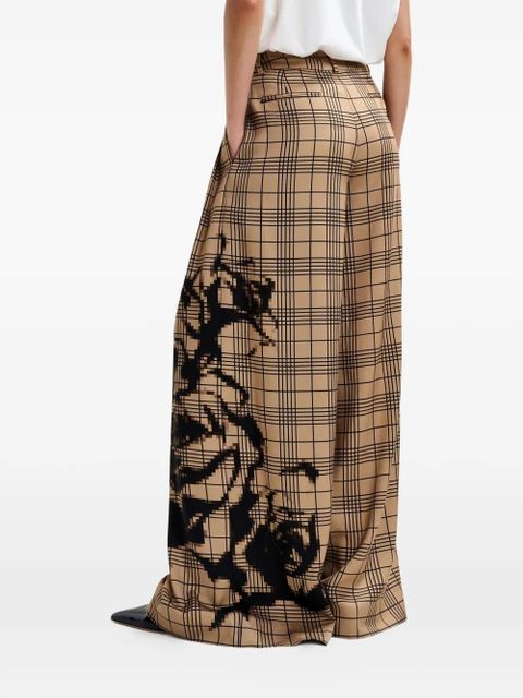 Essentiel Antwerp checked trousers - Neutrals