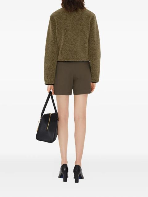 Burberry fleece cropped jacket - Green