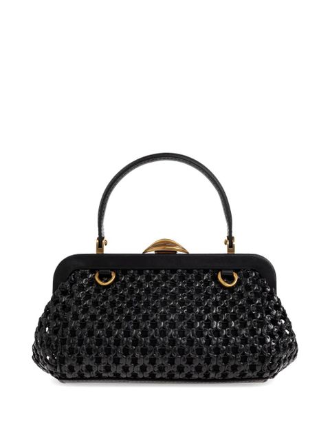 Cult Gaia mini Zuma woven tote bag - Black