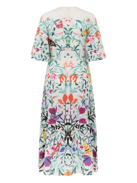 Valentino Garavani floral-print midi dress - White - zdjęcie produktu nr 2