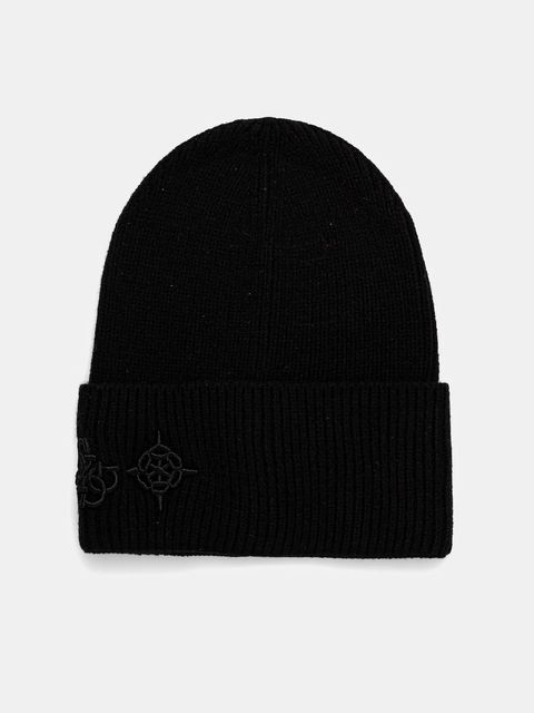 Guess czapka z dodatkiem wełny CRESIDIA kolor czarny AW5404 POL01 - zdjęcie produktu nr 1