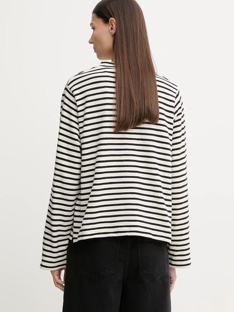 Marc O'Polo longsleeve bawełniany kolor beżowy 600304752025