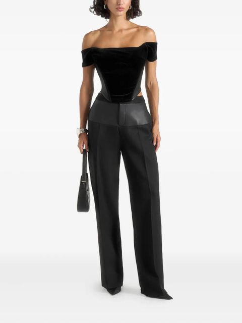 Manière De Voir Fae bardot corset top - Black - zdjęcie produktu nr 2