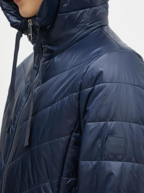 BOSS Orange kurtka damska kolor granatowy przejściowa 50527814