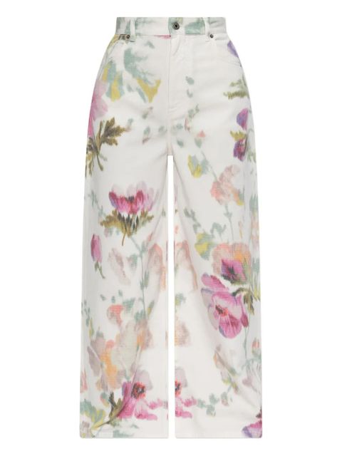 LOEWE floral-print trousers - White - zdjęcie produktu nr 1