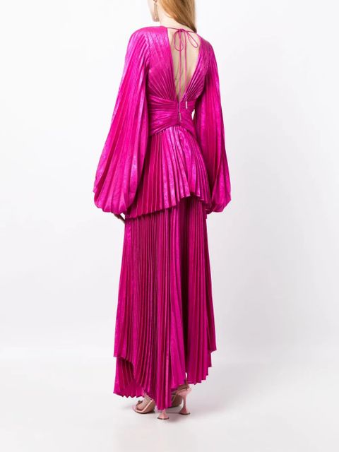 Acler Rosella puff-sleeves maxi dress - Pink