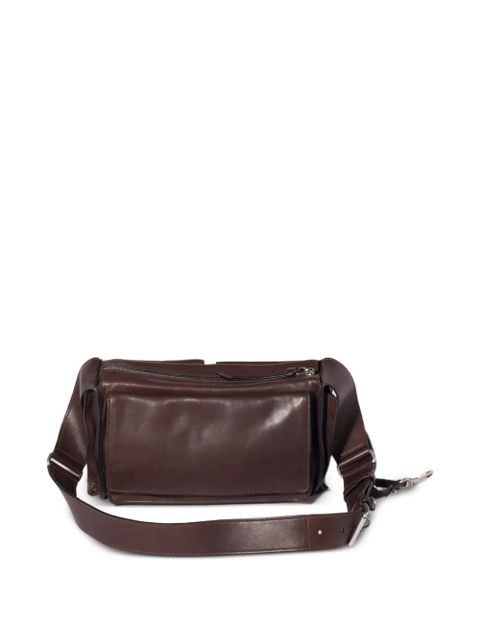 Miu Miu Utilitaire leather shoulder bag - Brown - zdjęcie produktu nr 2