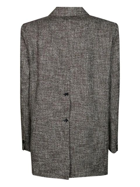 PINKO double-breasted flannel blazer - Brown