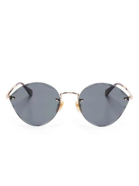 Chloé Eyewear geometric-frame sunglasses - Gold - zdjęcie produktu nr 1