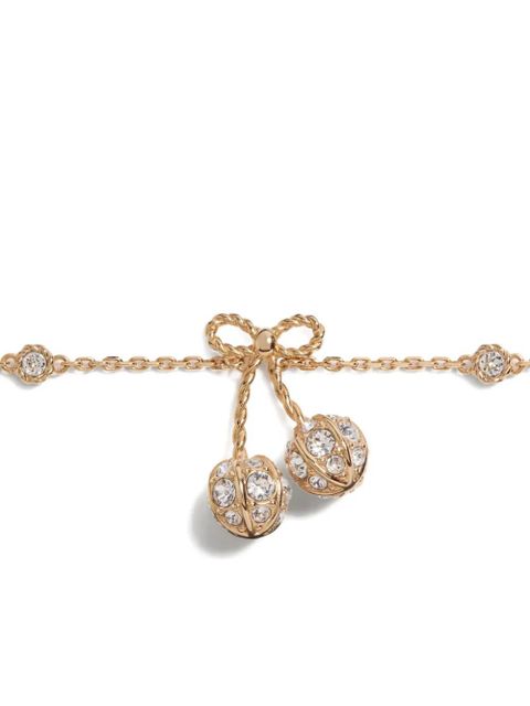 Valentino Garavani Cherryfic Swarovski-crystals bracelet - Gold