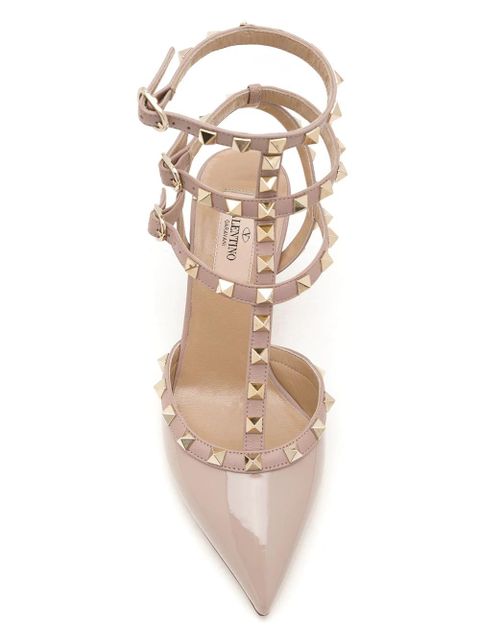 Valentino Garavani 65mm Rockstud caged pumps - Neutrals