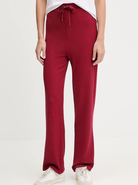 BOSS spodnie lounge kolor bordowy gładkie 50535771 - zdjęcie produktu nr 1