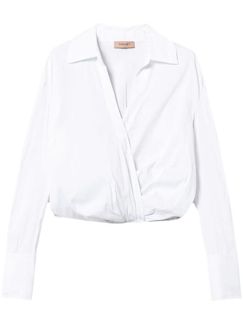 TWINSET poplin blouse - White - zdjęcie produktu nr 1