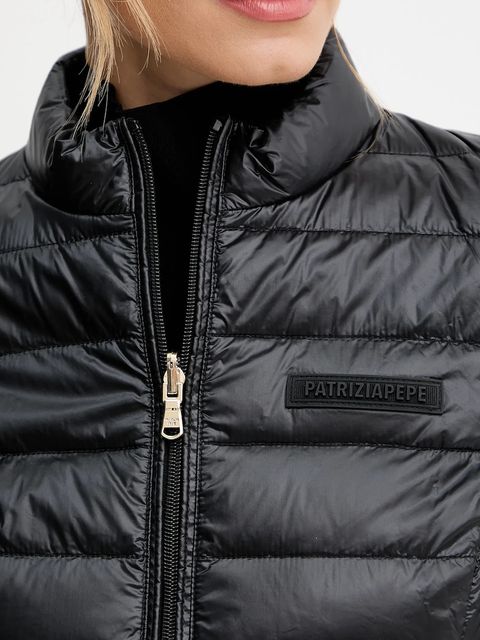 Patrizia Pepe kurtka kolor czarny przejściowa 8O0178 A631