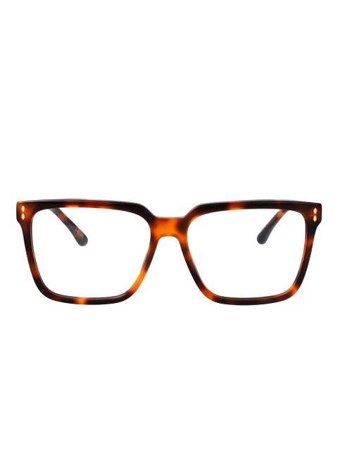 Isabel Marant Eyewear rectangle-frame glasses - Orange