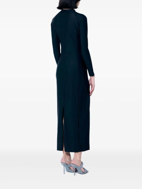 Alexander Wang logo-print maxi dress - Blue - zdjęcie produktu nr 2