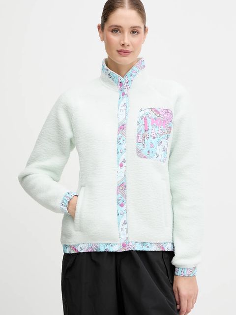 Helly Hansen bluza polarowa IMPERIAL damska kolor zielony gładka 63372 - zdjęcie produktu nr 1