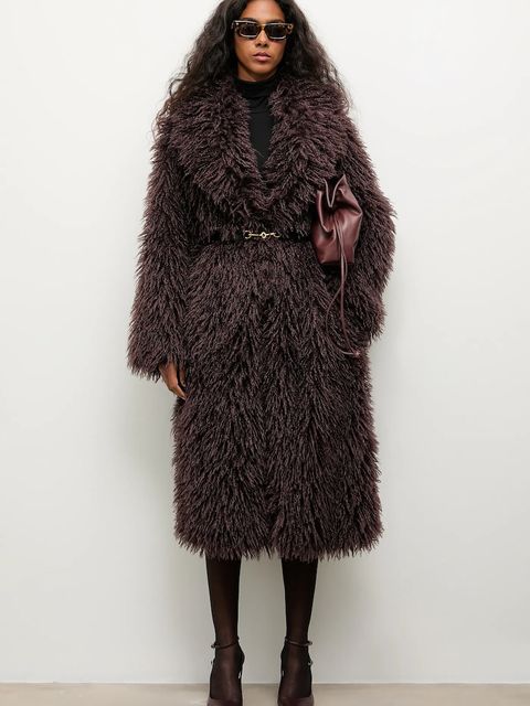 Answear.LAB płaszcz kolor brązowy