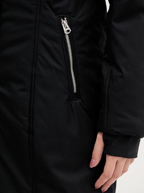 Hollister Co. parka kolor czarny zimowa KI344-5027-901